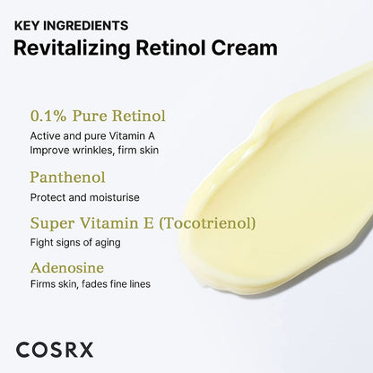 COSRX The Retinol 0.1 Cream – Anti Aging & Firming Night Moisturizer